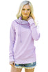 Sexy Purple Duotone Chic Hooded Sweatshirt